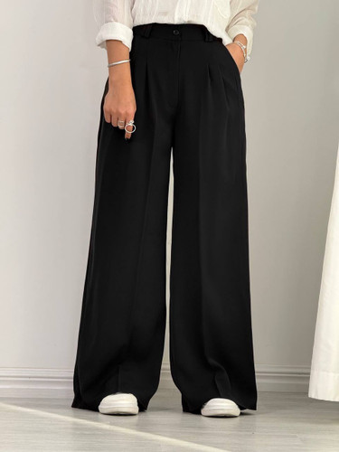 شلوار کلاسیک زنانه کیفیت تضمین شده فری سایز تا ۴۴