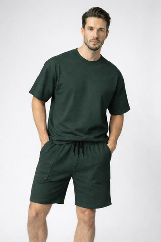 تیشرت و شلوارک باکسی بیسیک مردانه قواره دار با کیفیت تضمین شده