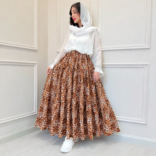 دامن زنانه پلنگی درسا کیفیت تضمین شده