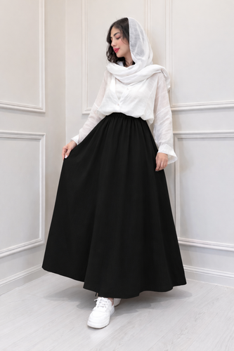 دامن زنانه مشکی وقار کیفیت تضمین شده