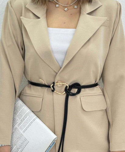 کمربند گره ای زنانه چرم وارداتی مناسب برای استایل کت و شومیز