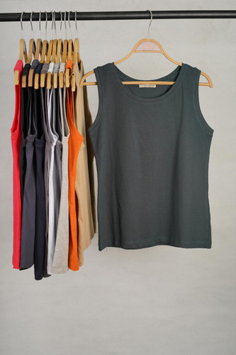 تاپ حلقه ای زیر کتی زنانه نخ پنبه فری سایز تا ۴۴