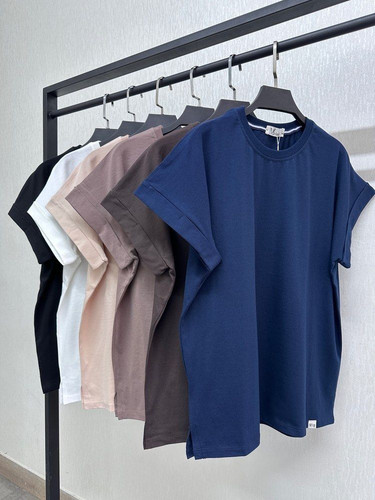 تیشرت زنانه سوپر پنبه خنک بهاره کیمونو استایل فری سایز تا ۴۴